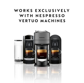 Nespresso Vertuo recyclable aluminum capsules supporting eco-friendly coffee routines.