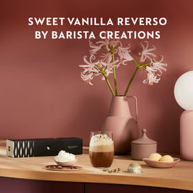 Close-up of Nespresso Vertuo Sweet Vanilla crema showing a silky texture.