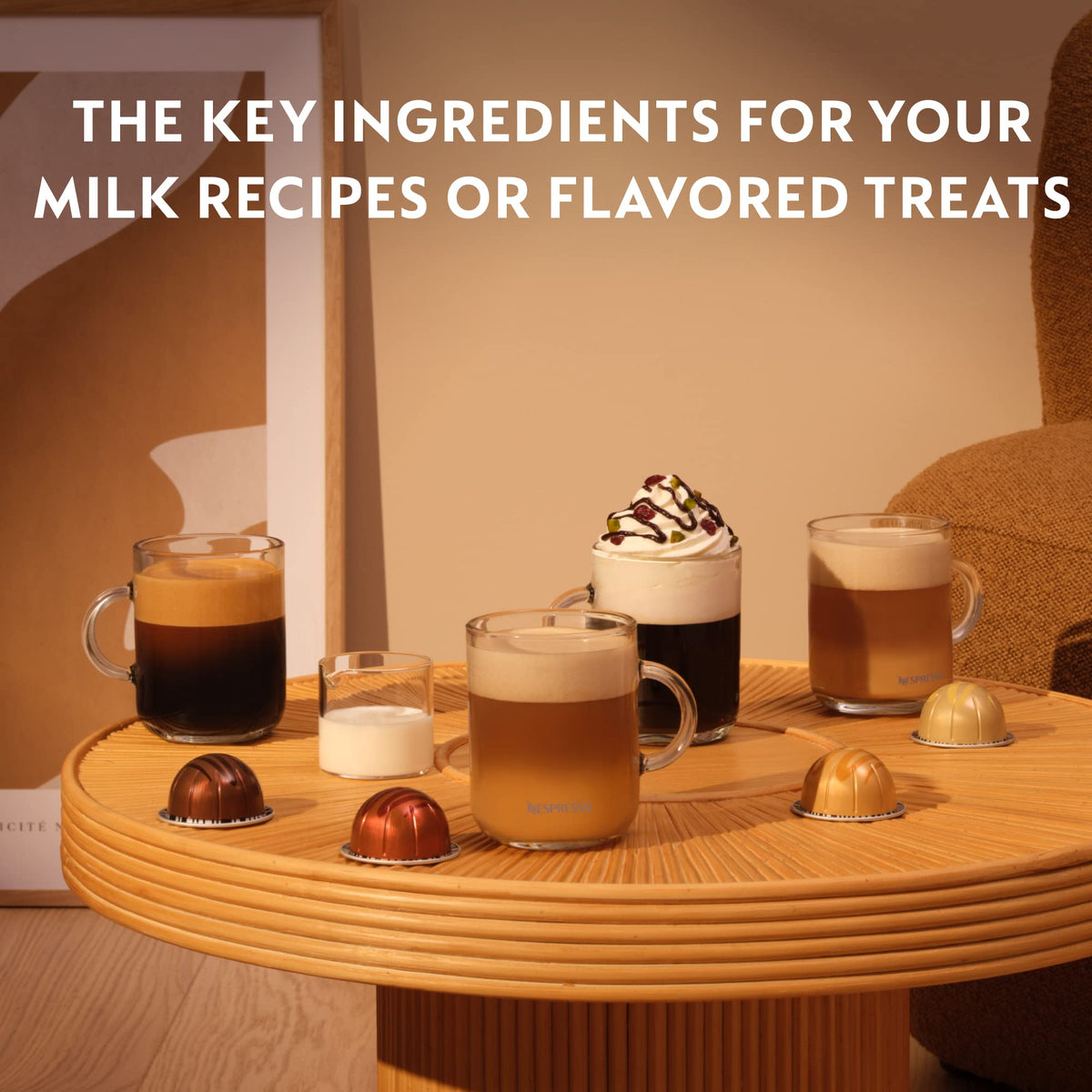 Nespresso Vertuo velvety crema with caramel praline hints