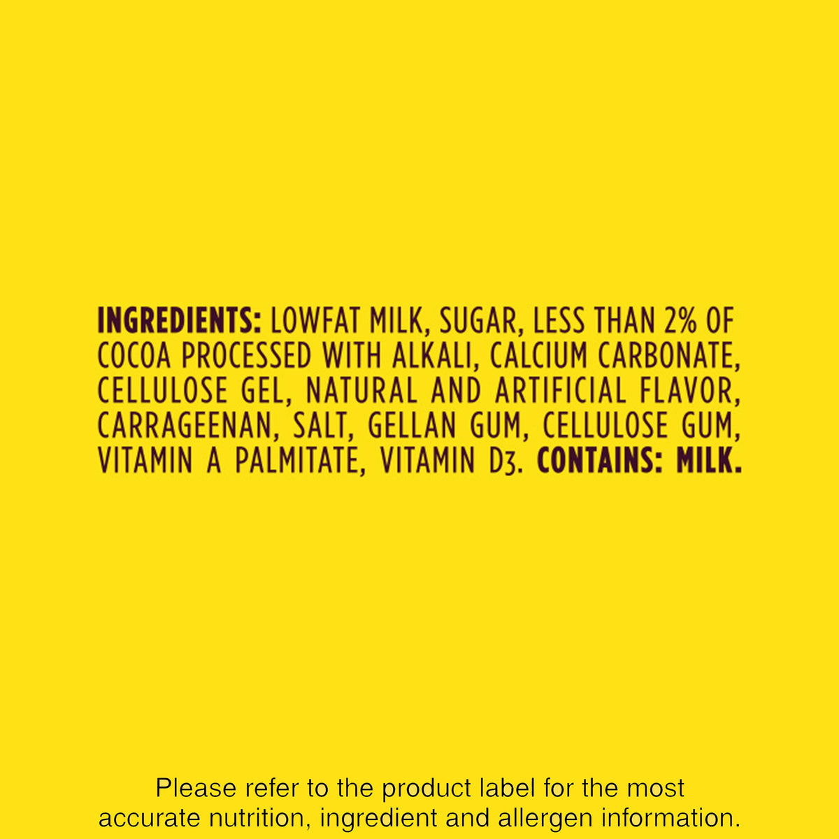 Nesquik branding and mascot enhances kid-friendly appeal.