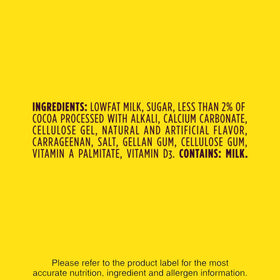 Nesquik branding and mascot enhances kid-friendly appeal.