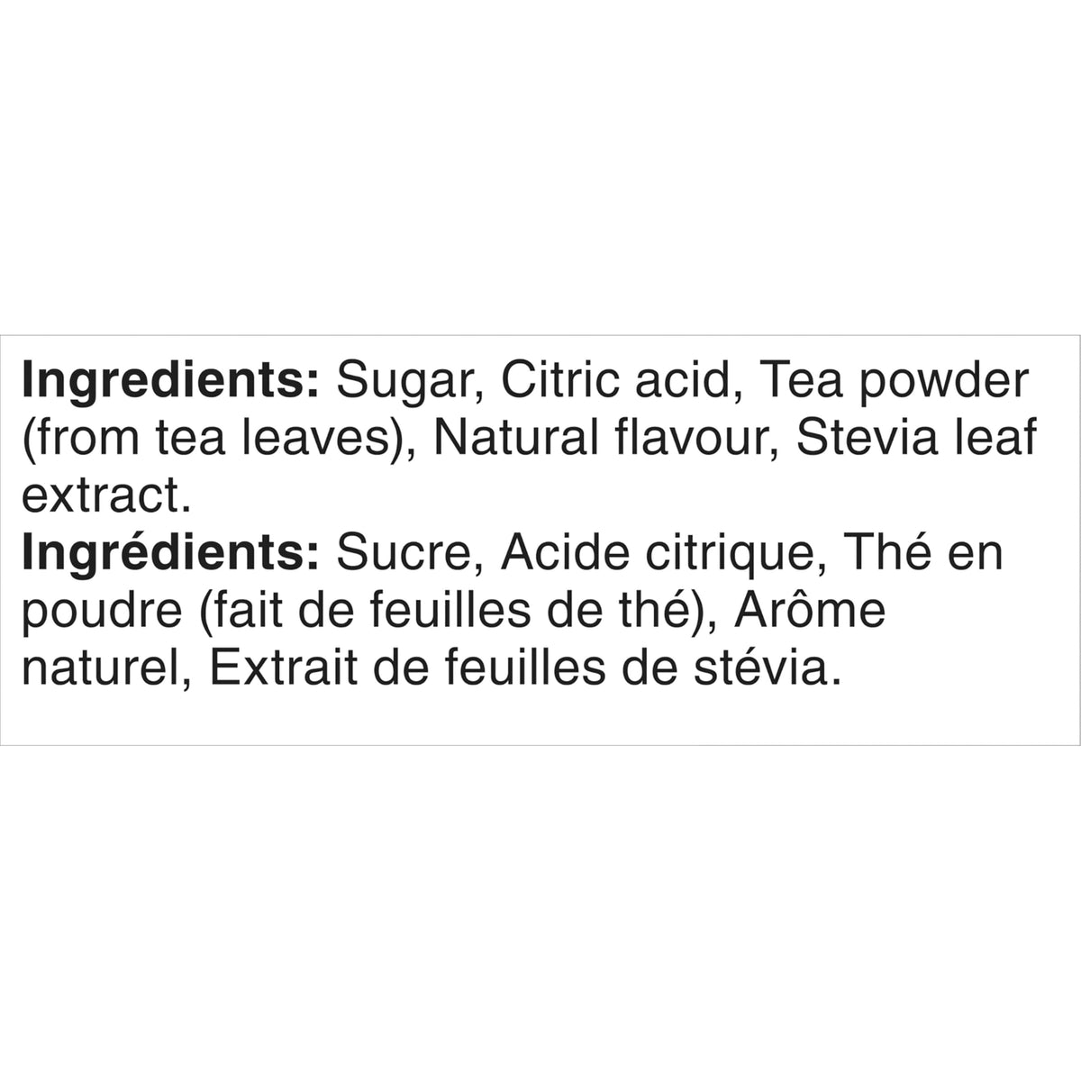 Nestea Lemon Iced Tea Mix tea leaves close-up emphasizes real tea leaves