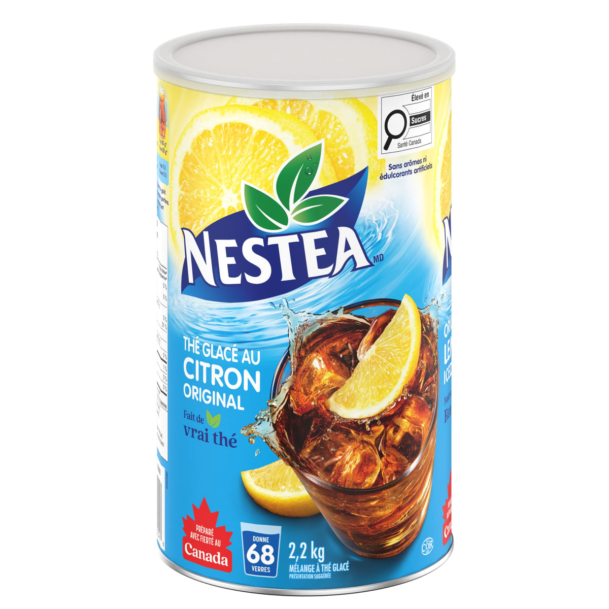 Nestea Original lemon tea jumbo can front view for bulk serving at gatherings