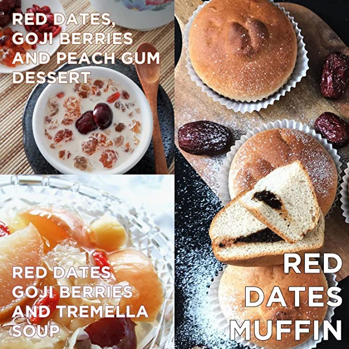 NESTLADY jujube dates in tea and desserts, illustrating versatile use