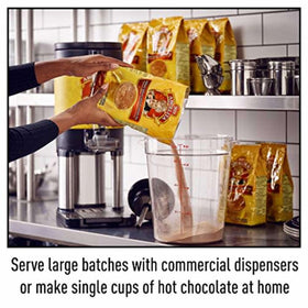 Nestlé Abuelita bulk for cafeterias at a busy beverage station.