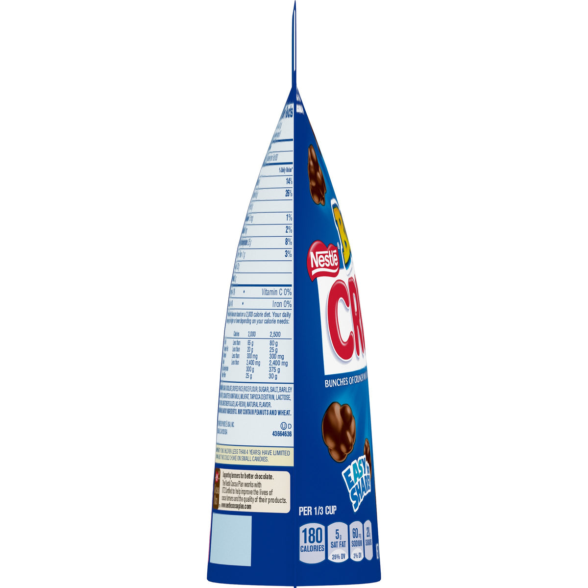 Nestle Buncha Crunch wrapper open, ready for sharing moments.