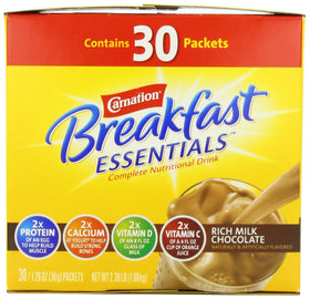 Smooth, creamy milk chocolate flavor from Nestle Carnation packets for a comforting sip.
