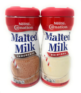 Nestle Carnation chocolate malted milk bottle for creamy shakes and desserts