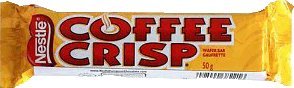 Nestle Coffee Crisp bar showing crispy wafer layers for a quick afternoon pick-me-up