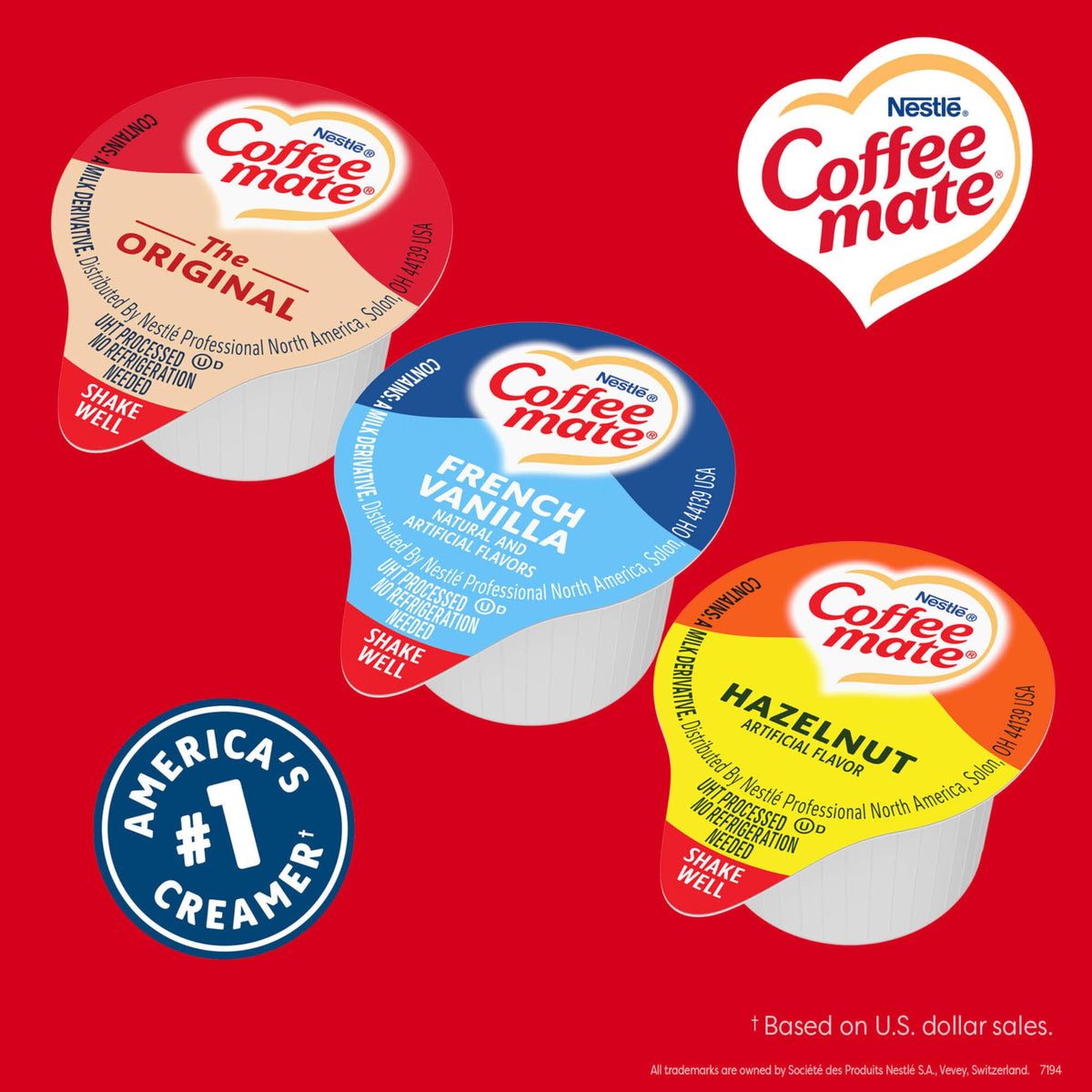 Shake, open, and pour for easy use with hot or cold drinks.