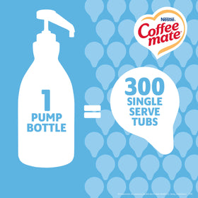 Nestle Coffee mate French Vanilla liquid concentrate beside coffee for smooth vanilla boost.