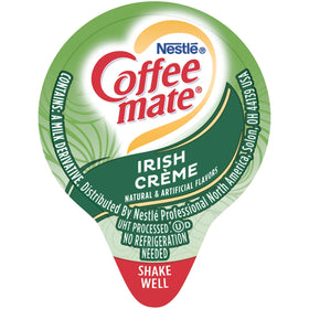Nestle Coffee-Mate Irish Creme cup with coffee and swirled cream