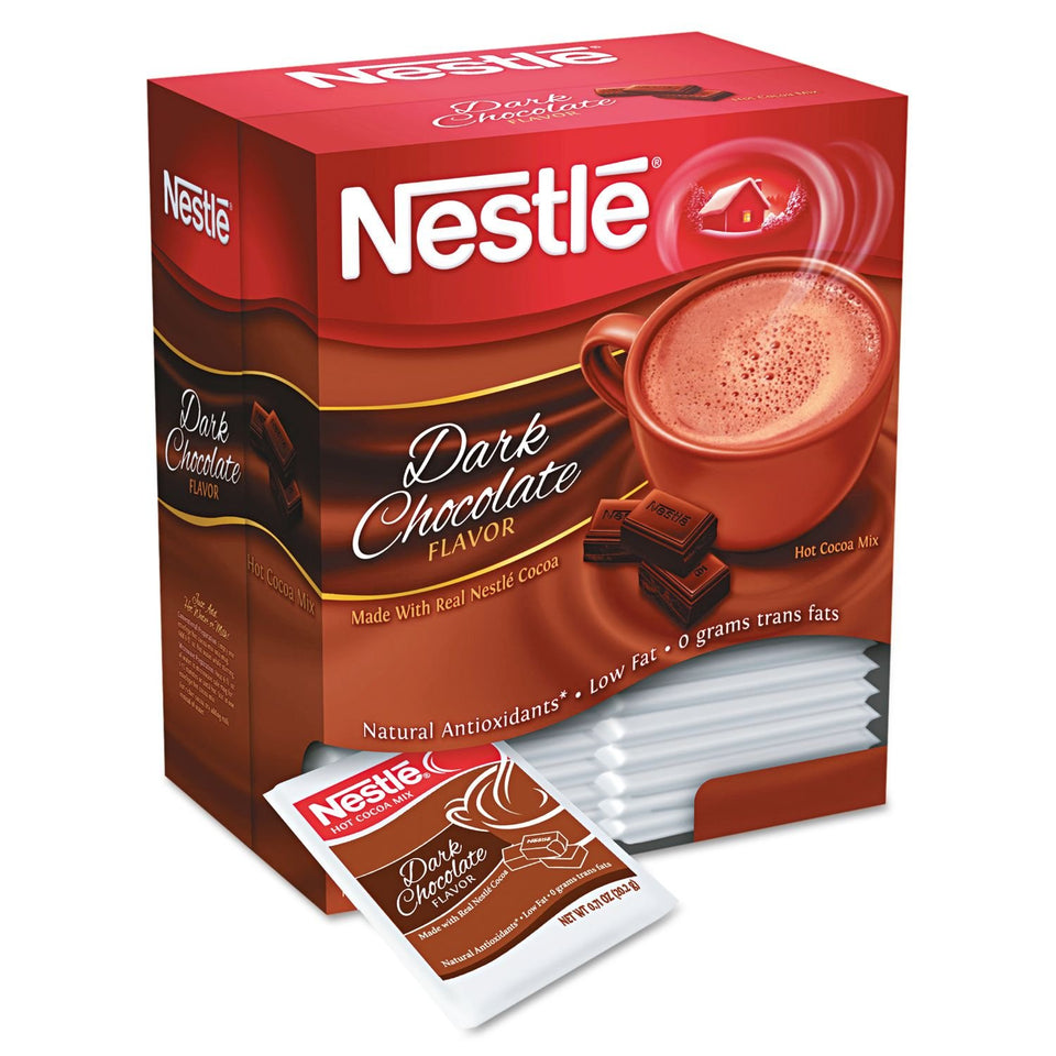 Nestle dark chocolate hot cocoa mix single serve packets for quick cozy beverages