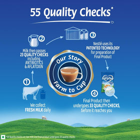 Nestlé Everyday Dairy Whitener reseal cap keeps freshness between uses.