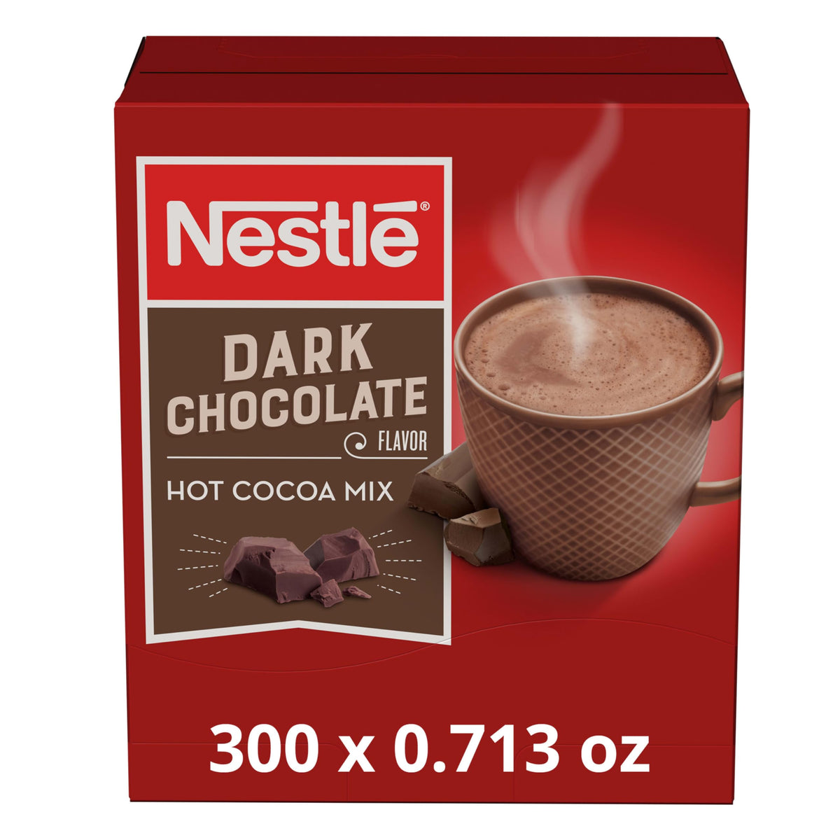 Nestlé Hot Cocoa dark chocolate packets showcase rich flavor for cafeterias and cafes
