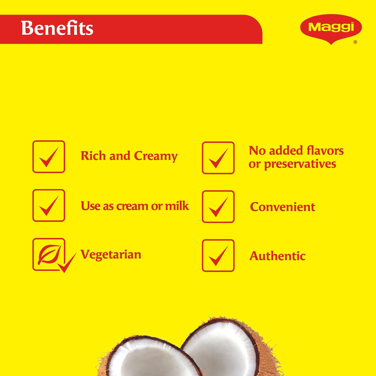 Nestlé Maggi Coconut Milk Powder curry dish scene, versatile base.