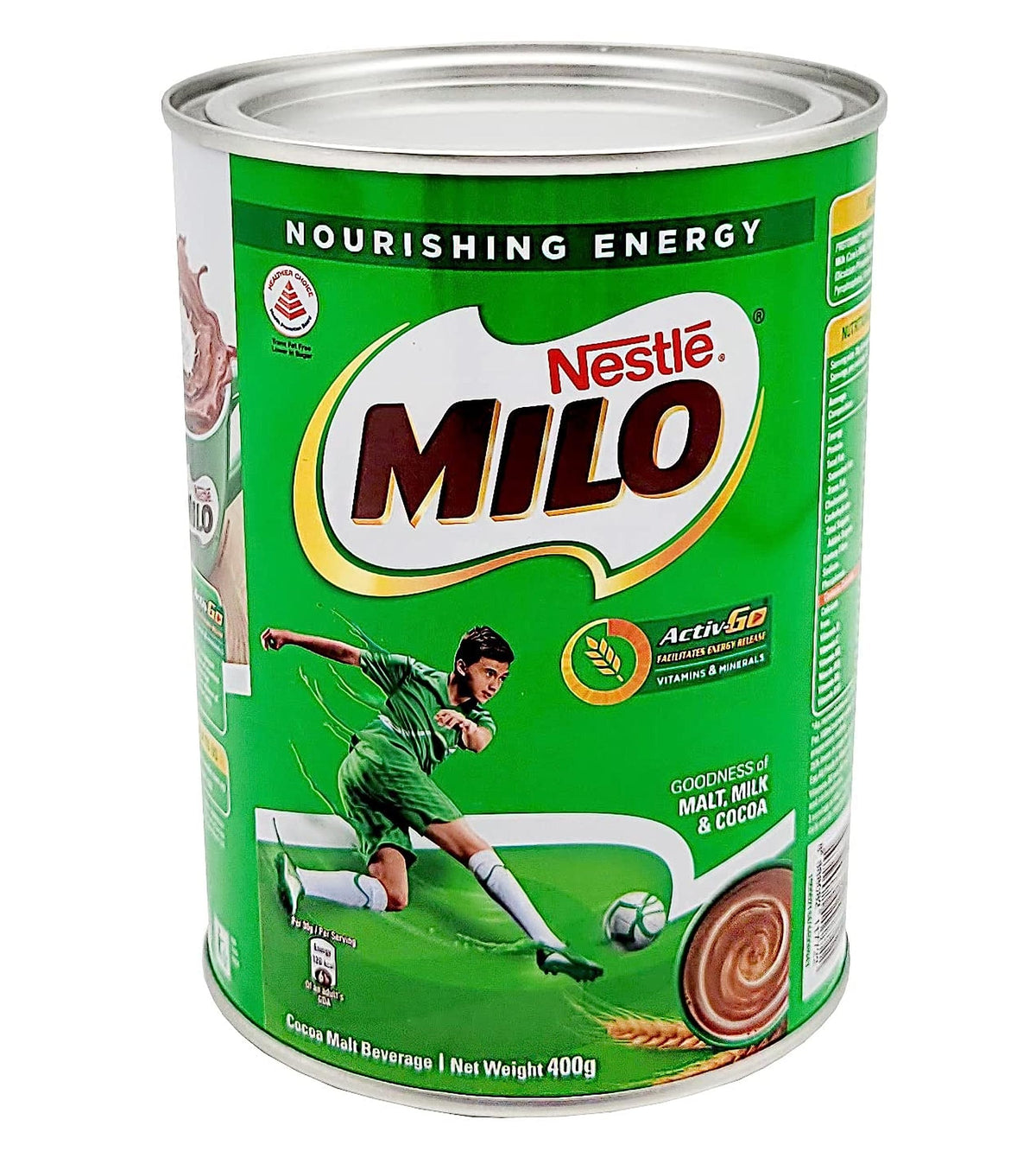 Nestle Milo 400g pack offers family-sized portions for quick energy.