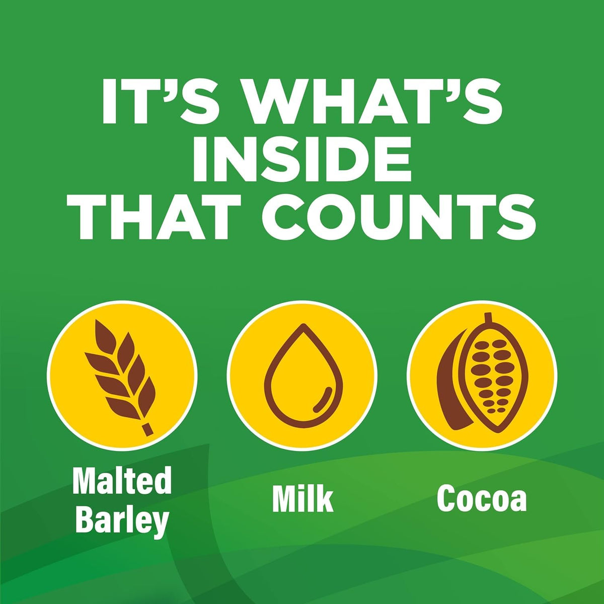 Nestle Milo easy-dissolve powder shown mixing smoothly.
