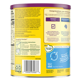 Nestlé NIDO Lacto-Ease being poured into a cup for easy mixing.