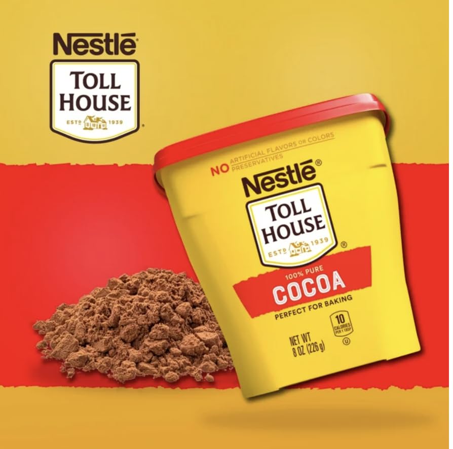Nestle Toll House baking cocoa two-pack ideal for cookies and brownies.