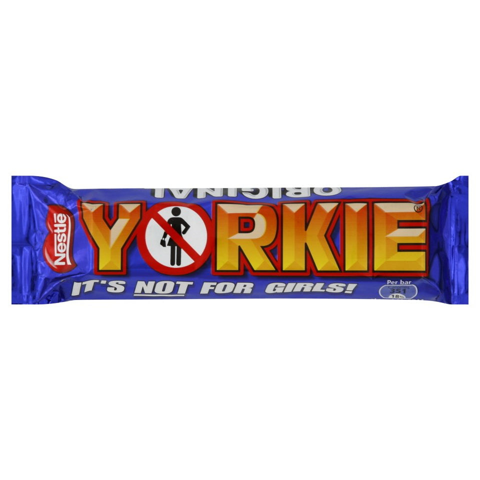 Nestle Yorkie Original Milk Chocolate 12-pack bars, perfect for sharing at work or on the go