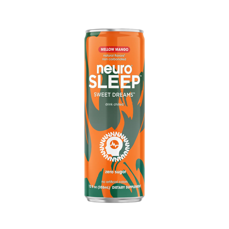 Neuro Sleep Mellow Mango can for a relaxing bedtime ritual supporting calm evenings.