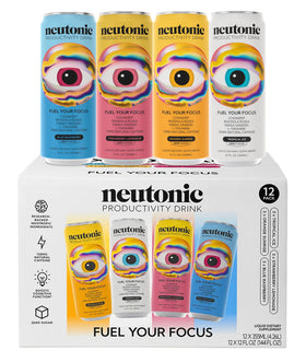 Neutonic bottle being poured for smooth energy.