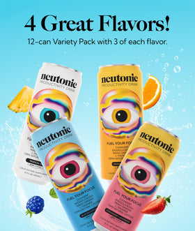 Lifestyle scene of a professional using Neutonic during a work session.