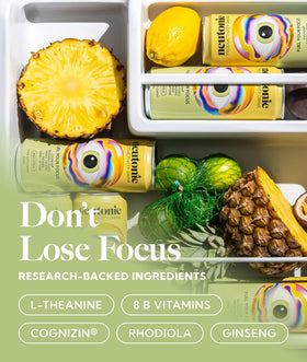 Neutonic Wild Citrus can pour highlights a refreshing energy boost.