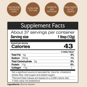 Neversink Naturals USA-tested gelatin powder in jar for pantry-ready use