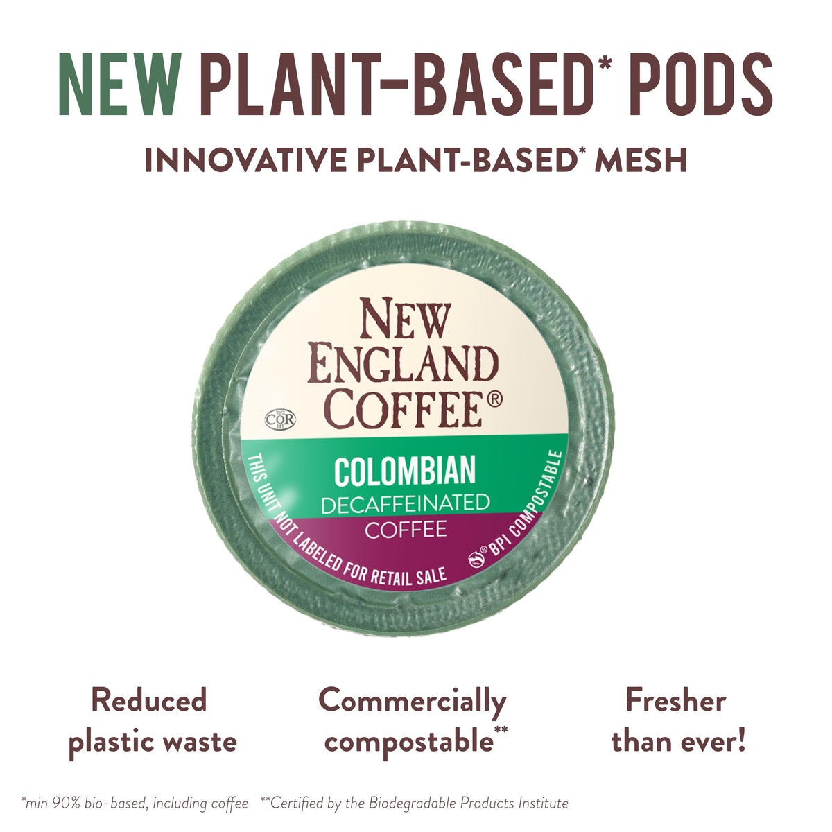 Brewing a mug of New England Coffee Colombian Decaf reveals mellow aroma