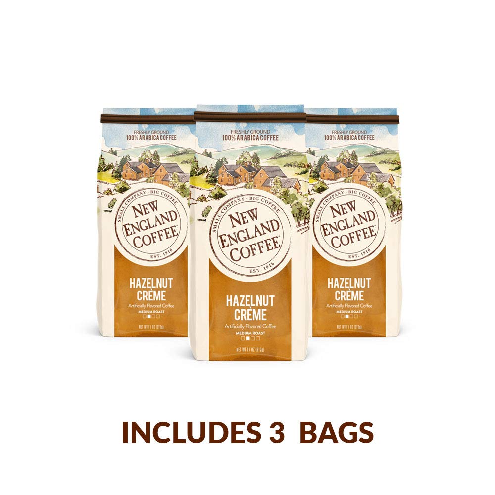 New England Coffee Hazelnut Creme kitchen scene ideal for breakfast brewing