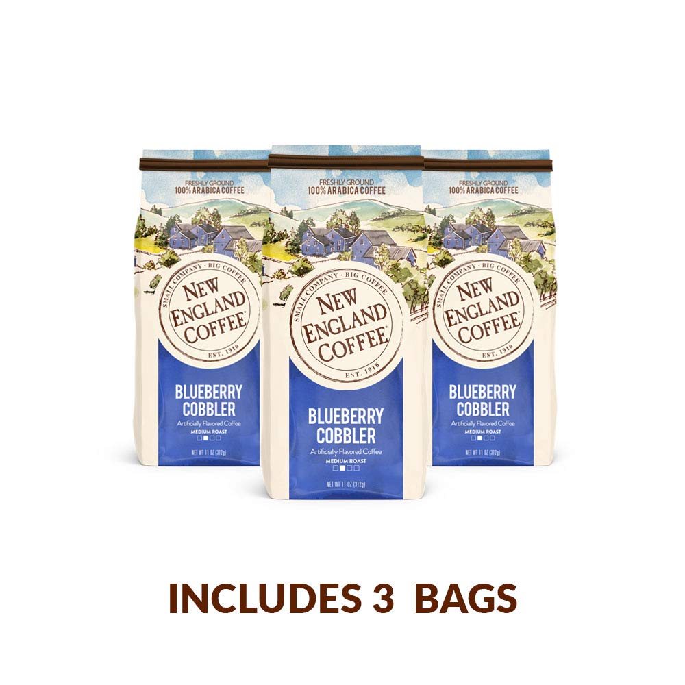 Iced Blueberry Cobbler coffee by New England Coffee for a refreshing afternoon pick-me-up