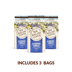 Iced Blueberry Cobbler coffee by New England Coffee for a refreshing afternoon pick-me-up