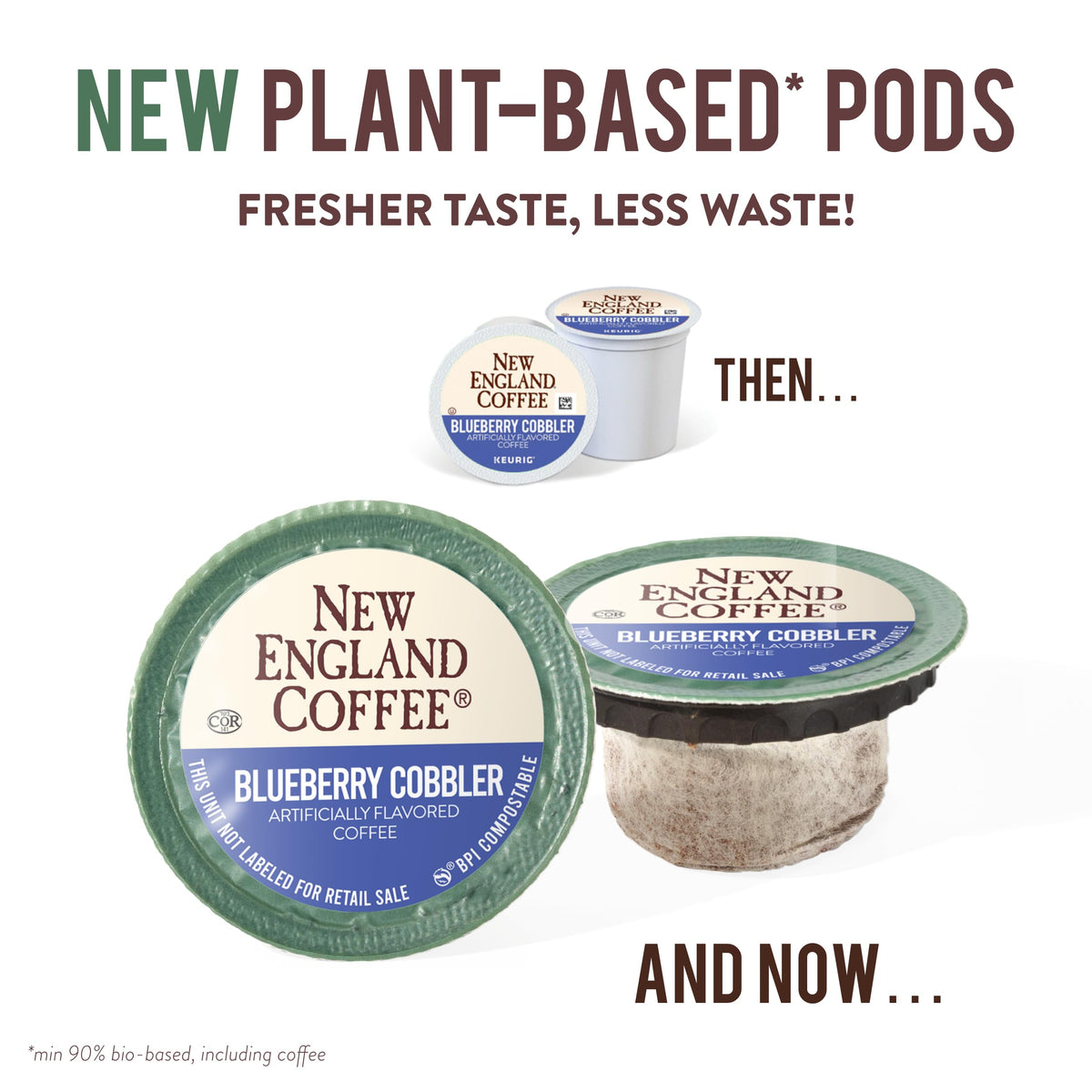 New England Coffee single-serve pods ready for fresh, aroma-filled cups anytime