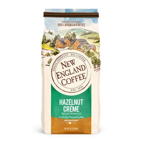 New England Hazelnut Creme Decaf pack of 3 shows convenient, consistent flavor across servings.