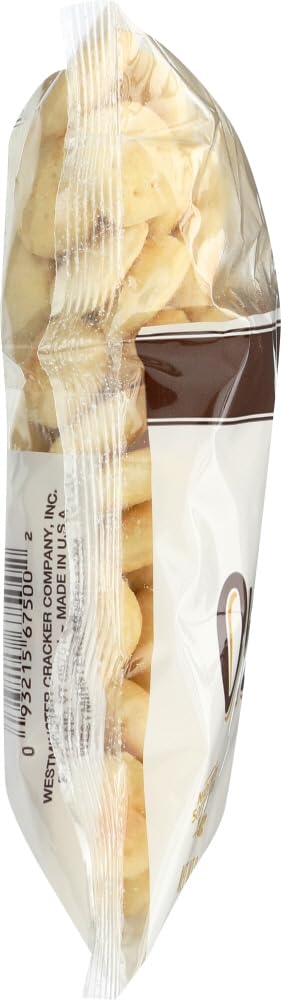 New England Original Westminster Bakers Company Oyster Soup Crackers close-up showing crisp texture