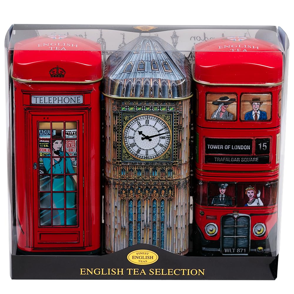 New English Teas British Heritage Big Ben tin for a classic tea moment