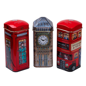 New English Teas British Heritage packshot tin with 42 teabags ready to brew