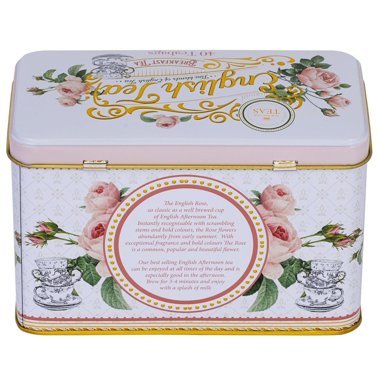 New English Teas English Rose Tin aroma hints at relaxing morning moments.