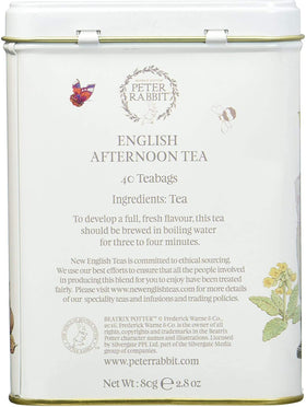 New English Teas foil-wrapped teabags inside ensure lasting freshness.