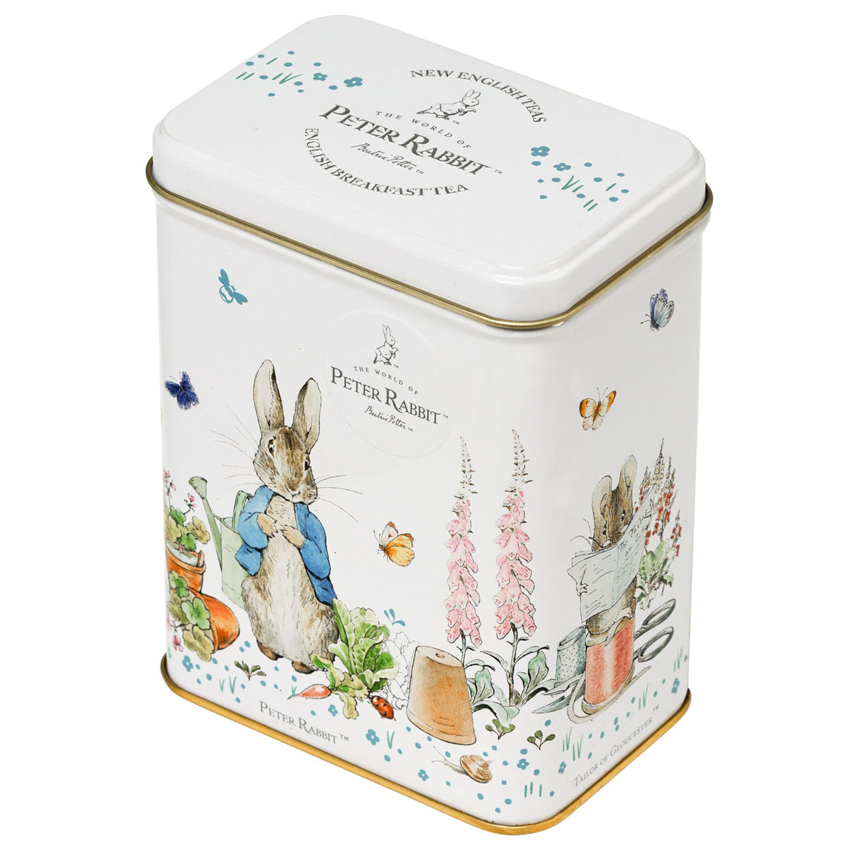New English Teas Peter Rabbit Tea Tin includes 40 English Breakfast teabags for daily use.