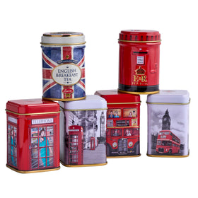New English Teas telephone box tin, evokes heritage and makes a thoughtful gift.