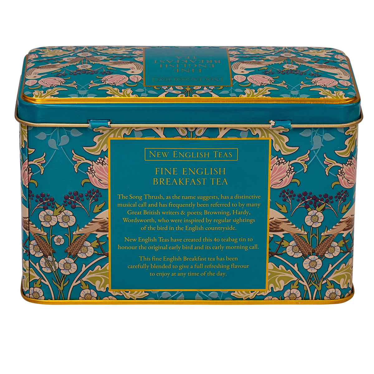 Tin provides practical storage while adding botanical charm to your kitchen