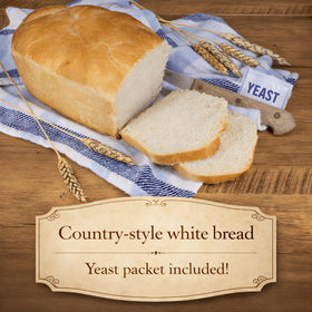 New Hope Mills Country White Bread Mix oven loaf rising to golden crust.