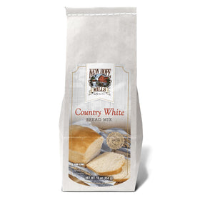 New Hope Mills Country White Bread Mix packshot showing ready-to-bake batter for a classic loaf.