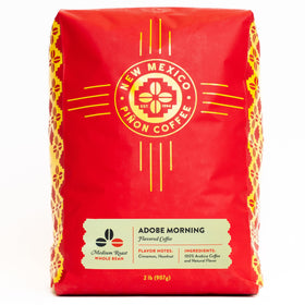 New Mexico Piñon Coffee Adobe Morning bag front, premium aroma.