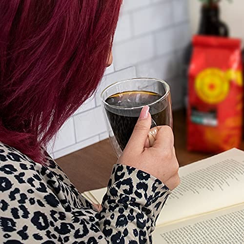 New Mexico Piñon Coffee bag and mug setup for ready-to-brew flavor