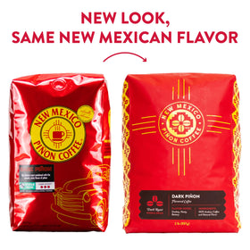 New Mexico Pinon Coffee drip brew-ready image demonstrates versatile daily use.
