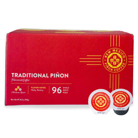 New Mexico Pinon Coffee K Cups aroma highlighting nutty pinon flavor for a smooth morning
